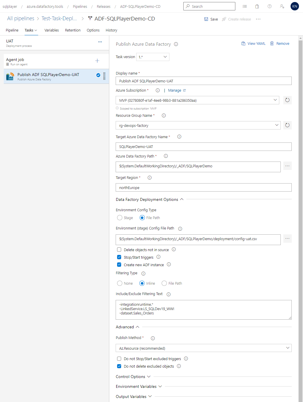 Deploy Azure Data Factory (#adftools) - Visual Studio Marketplace